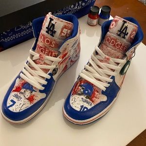 Custom Air Jordan 1 of 1 “Dodgers World Series”